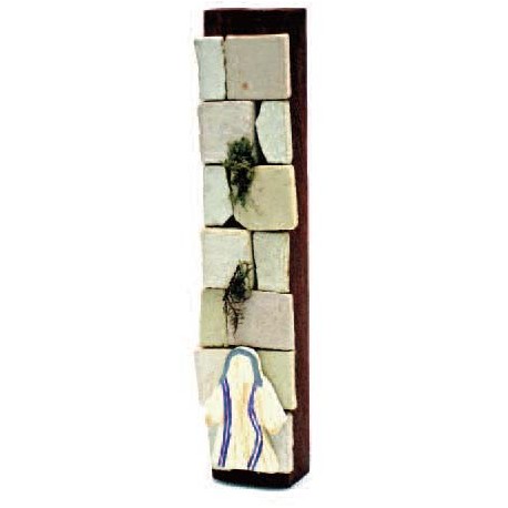 JERUSALEM STONE MEZUZAH CASE 