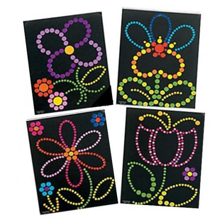 SPRING FLOWERS DOT STICKER 