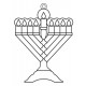 Menorah Suncatcher