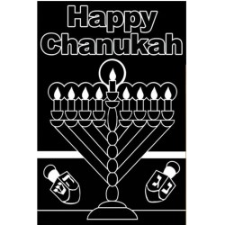 HAPPY CHANUKAH SCRATCH ART