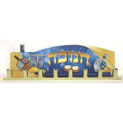 COLORFUL TIN MENORAH